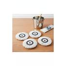 Kit 5 Refis Mop Giratório 360 Microfibra Branco Kit 5 Refis Mop Giratório 360 Microfibra Branco