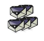 Kit 5 Refletor Com Placa Solar Sensor Automático 100leds