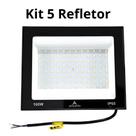 Kit 5 Refletor Holoforte 100W 6500K