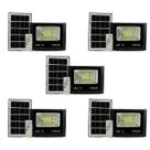 Kit 5 Refletor LED 50W 6500K IP65 Placa Solar Foxlux