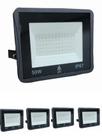 kit 5 Refletor Led 50w Holofote Prova Dágua Ip66 Branco Frio