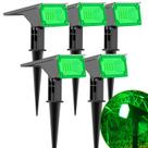 Kit 5 Refletor Solar Jardim 6 Leds Verde Amarela 10x Mais Forte Luminária Spot Jardim Sem Fio Kit 5 Refletor Solar Jardim 6 Leds Verde Amarela 10x Mais Forte Luminária Spot Jardim Sem Fio