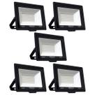 Kit 5 Refletores de Led 50W Fortled