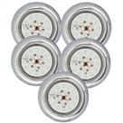 Kit 5 Refletores Led 18w RGB Inox para Iluminação Piscina Kit 5 Refletores Led 18w RGB Inox para Iluminação Piscina
