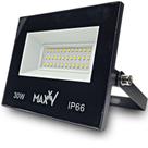 Kit 5 Refletores Led 30w Holofote Prova D'água Frio - Frio (6500K)