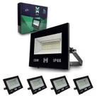 Kit 5 Refletores Led 50w Holofote Prova D'água Frio - Frio (6500K) Kit 5 Refletores Led 50w Holofote Prova D'água Frio - Frio (6500K)