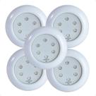 Kit 5 Refletores Led 9w RGB ABS para Iluminação Piscina