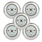 Kit 5 Refletores Led 9w RGB Inox S para Iluminação Piscina