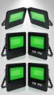Kit 5 Refletores LED Verde 30W Bivolt IP66