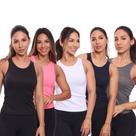 Kit 5 Regatas Nadador Canelada Feminina Lisa Blusa Blusinha Básica Treino Academia Kit 5 Regatas Nadador Canelada Feminina Lisa Blusa Blusinha Básica Treino Academia