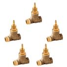 Kit 5 Registros Base Docol Ceramico 3/4 Horario 1/2 Volta