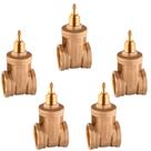 Kit 5 Registros Gaveta Docol Base 1 1/4 Cobre