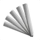 Kit 5 Régua Aço Inox 30cm 12" Polegadas Patchwork Scrapbook