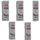 Kit 5 rele acoplador 110vca 1 contato reversivel sibratec