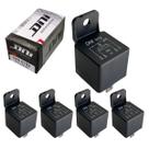 Kit 5 Relé Auxiliar 4 Terminais 12 Volts 40 Amperes