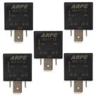 Kit 5 Rele Auxiliar RA-1712 4 Pinos 12v 70 Amperes Linha Volks