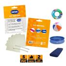 Kit 5 Reparos de Piscinas e Infláveis Autoadesivo Conserto Piscina Boia Colchão Transparente
