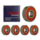 Kit 5 Rolamentos 6000 10x26x8mm Eixo Compressor Scroll Onix