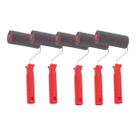 Kit 5 Rolo De Espuma Poliester 15cm Cabo Pintura Parede Kit 5 Rolo De Espuma Poliester 15cm Cabo Pintura Parede
