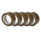 Kit 5 rolos de fita adesiva marrom Fit-Pel 48mm x 45m