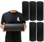 Kit 5 Rolos Massagem Liberação Miofascial 30x12cm Preto DF1060 Dafoca Sports