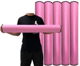 Kit 5 Rolos Massagem Liberação Miofascial 90X12cm Rosa DF1067 Dafoca Sports
