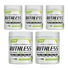 Kit 5 Ruthless 2.0 Pré-treino Sabor Limão 5x250g FNB Sport Nutrition