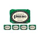 Kit 5 Sabonete em Barra 90g Amazonian Óleo de Palma Vegetal Hipoalergênico Phebo