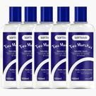 Kit 5 Sabonete Liquido Tira Manchas Soft Hair Pele E Mãos Removedor De Tintura Profissional 100ml