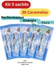 Kit 5 Sachê com 6 Caramelo Focus Energy Foco