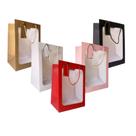 Kit 5 Sacola de Presente Com Visor Grande Namorados Mãe 35cm