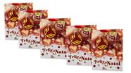 Kit 5 sacolas de presente natal - enfeites natalinos