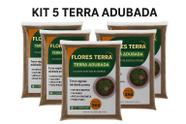 Kit 5 Sacos de Terra Adubada 3kg Terra Vegetal Mais Vendido