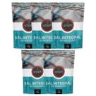 Kit 5 Sal Marinho Mossoró Integral Fino Moído Smart 1kg