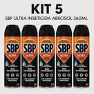 Kit 5 SBP Ultra 360ml Inseticida Aerosol para Escorpiões e Insetos Rasteiros Kit 5 SBP Ultra 360ml Inseticida Aerosol para Escorpiões e Insetos Rasteiros