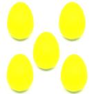 KIT 5 Shaker ovo plastico chocalho AMARELO egg