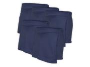 Kit 5 Short Saia Infantil Helanca Azul Marinho
