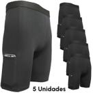 Kit 5 Short Térmico Ciclista Com Bolso Segunda Pele Proteção UV Meia Coxa Kit 5 Short Térmico Ciclista Com Bolso Segunda Pele Proteção UV Meia Coxa