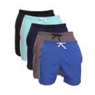 Kit 5 Shorts Masculino Tactel Praia Verão Corrida Academia Treino
