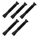 Kit 5 Sifão Universal Sanfonado Tubo Extensivo 70cm Preto Blukit