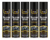 Kit 5 Silicone Spray Protege 300ml Lavanda Couro Painel Pneu