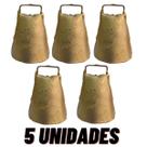 kit 5 Sino de latão 4cm Cincerro para Cabras Bode Cabritos Bezerros Garrotes Boi Vaca Touro kit 5 Sino de latão 4cm Cincerro para Cabras Bode Cabritos Bezerros Garrotes Boi Vaca Touro