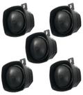 Kit 5 sirene piezo bit 12v preta pt