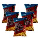 Kit 5 snack proteico salgadinho e whey protein churrasco 50g