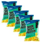Kit 5 snack proteico salgadinho whey onion crispy cebola 50g