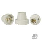 Kit 5 Soquete Bocal Receptáculo E-27 Porcelana Fixo De Teto