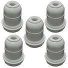 Kit 5 soquete e-27 abajur plastico branco