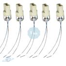 Kit 5 Soquetes G9 Para Lâmpada Halopin Com Ferro M10