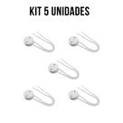KIT 5 Soquetes Rabicho Lâmpada T8 LED Fluorescente Tubular