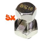 Kit 5 Split Bolt Conector Parafuso Fendido 16mm para Emenda Cabos